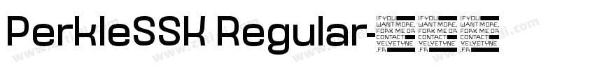 PerkleSSK Regular字体转换